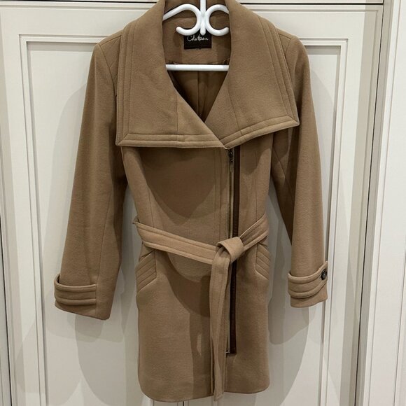 Cole Haan Belted Wool Coat - Picture 1 of 2